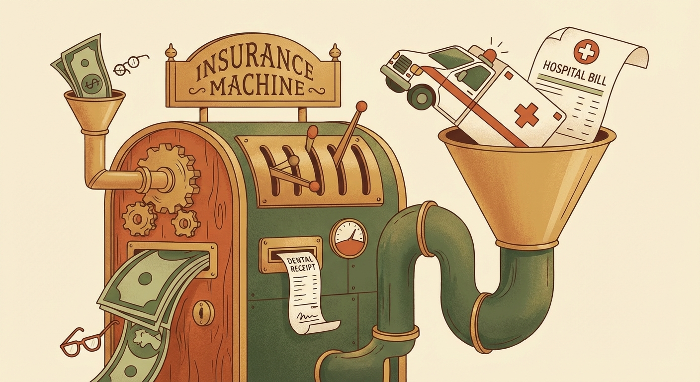 Insurance machine processing routine healthcare