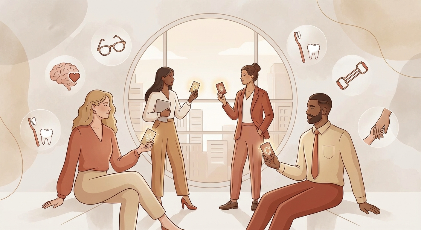 Different employees using personalized health budgets