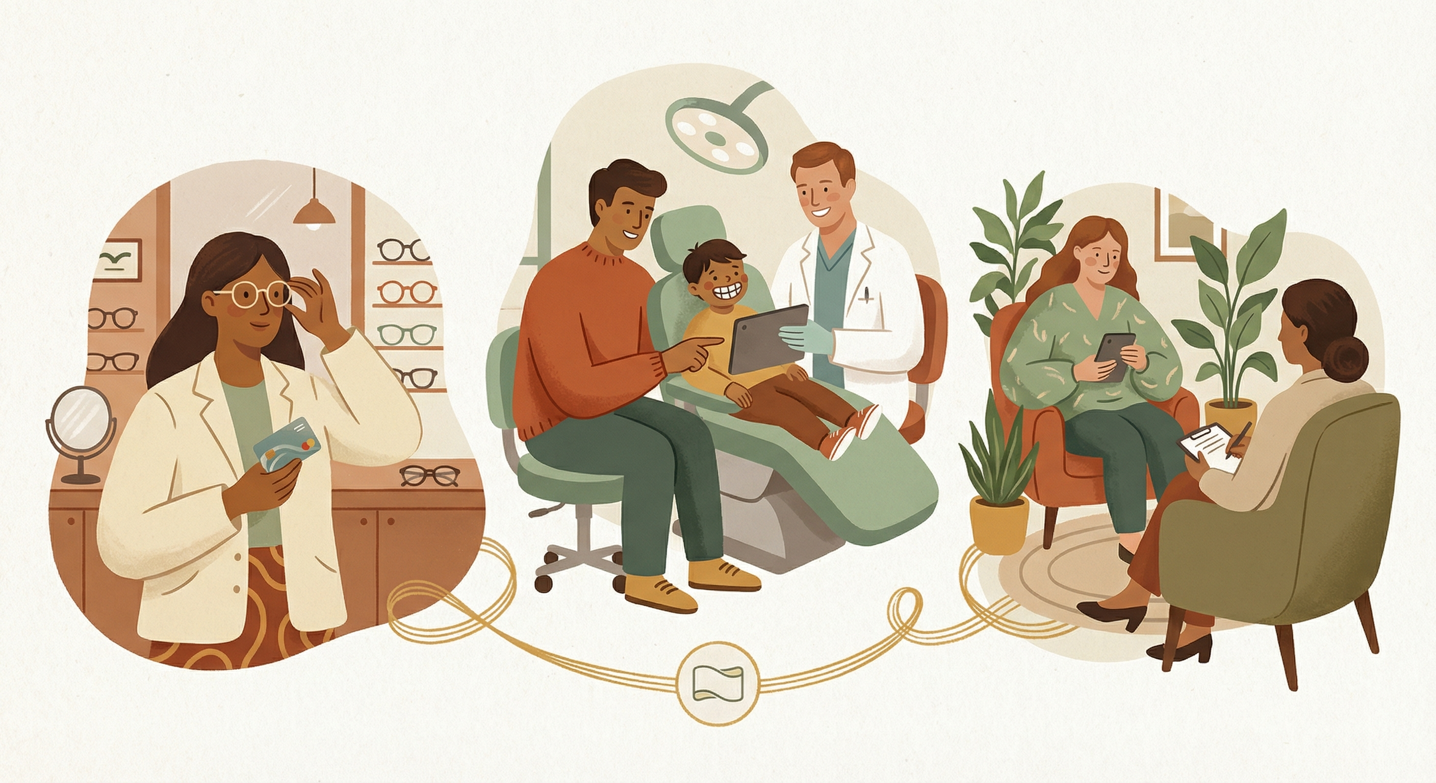 Different people using a flexible health budget in different ways